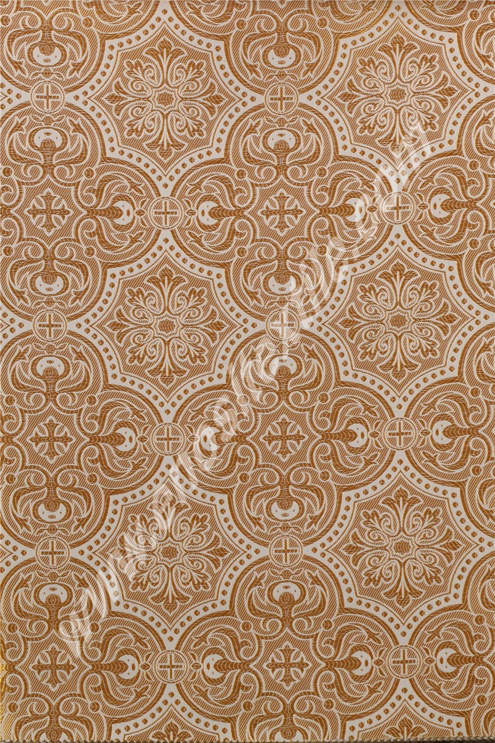 KL-020 White-Gold Brocade Fabrics